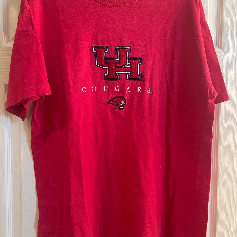 Unisex Cougars Red Short Sleeve L